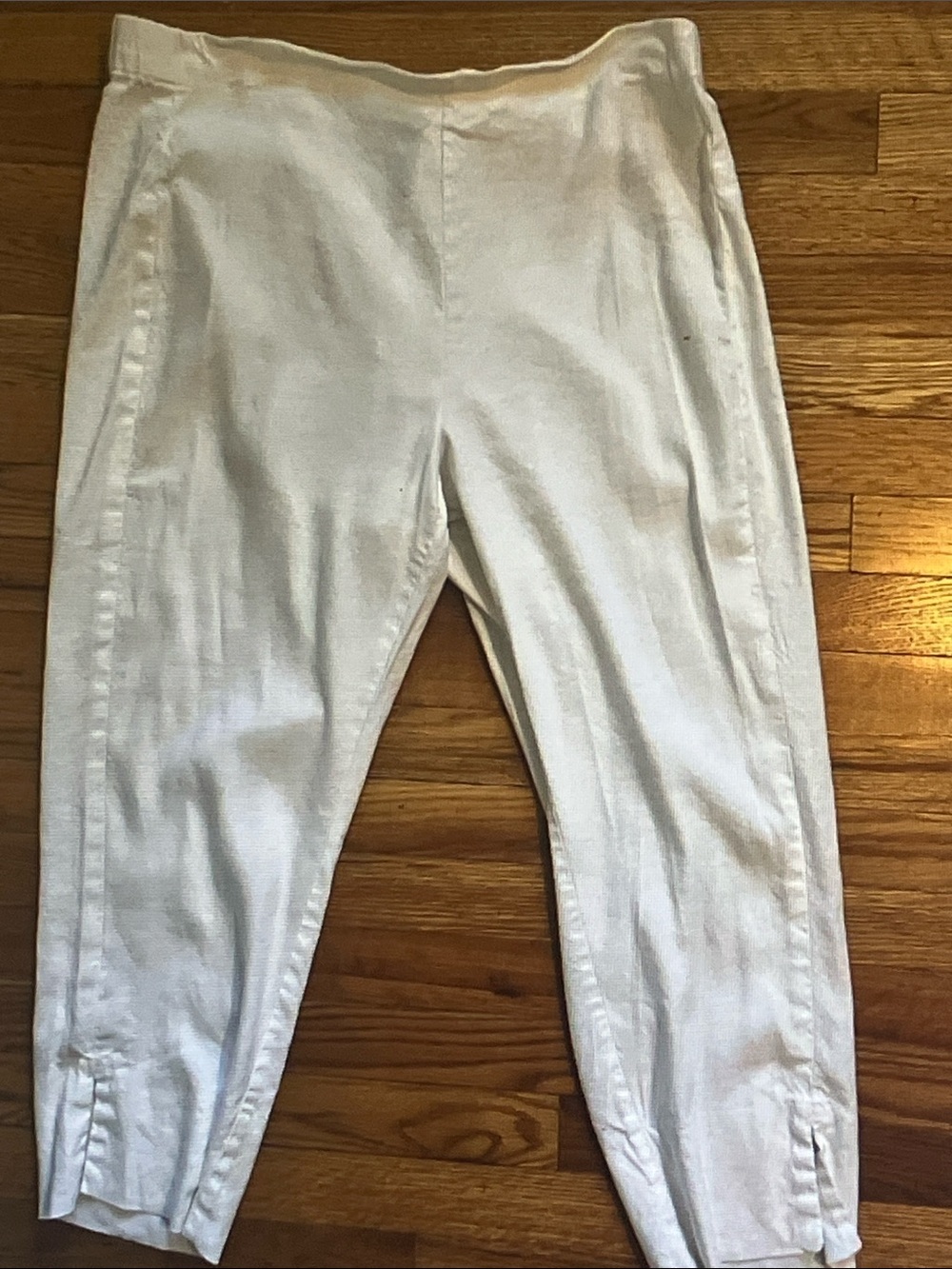 J. Jill Linen-Blend Stretch Top in Off-White